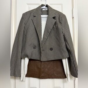 [SET] Blazer + sweater + skirt + boots